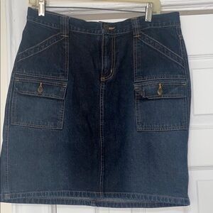 New York & Company Dark Denim Skirt